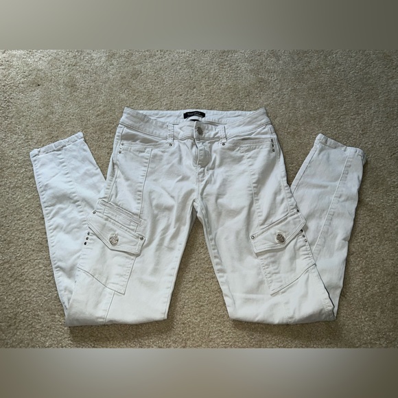 White House Black Market White Straight Leg Pants - Picture 1 of 2